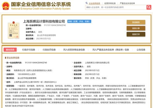 红星云成立上海系晖云计算科技，拓展软件外包与销售业务